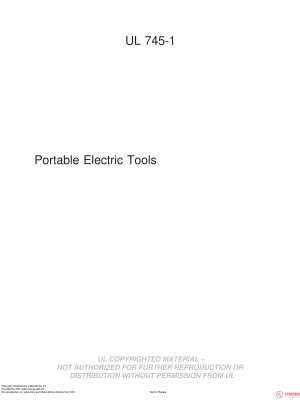 UL 745-1 PDF UL 745-1 PDF